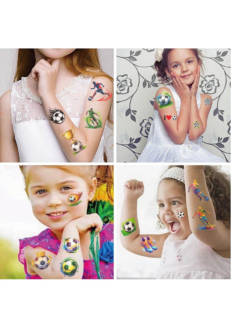 Nakhl 20sheet Funny Cartoon Football Temporary Tattoos - Perfect for Soccer Fans, World Cup Parties, Sport Events & Festive Celebrations - Waterproof Fake Tattoo Stickers for Kids & Adults  - Image 2