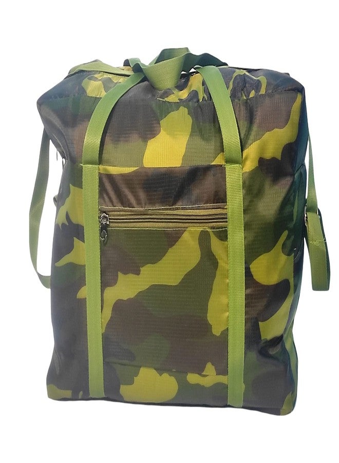 Peafowl Foldable Travel Duffel Bag Tote Carry on Luggage Sport Duffel Bag for Men and Women - Image 1
