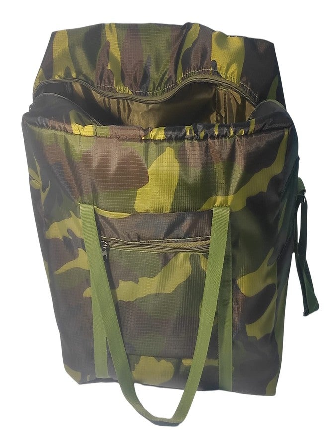 Peafowl Foldable Travel Duffel Bag Tote Carry on Luggage Sport Duffel Bag for Men and Women - Image 5