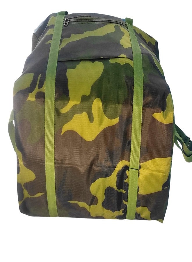 Peafowl Foldable Travel Duffel Bag Tote Carry on Luggage Sport Duffel Bag for Men and Women - Image 3