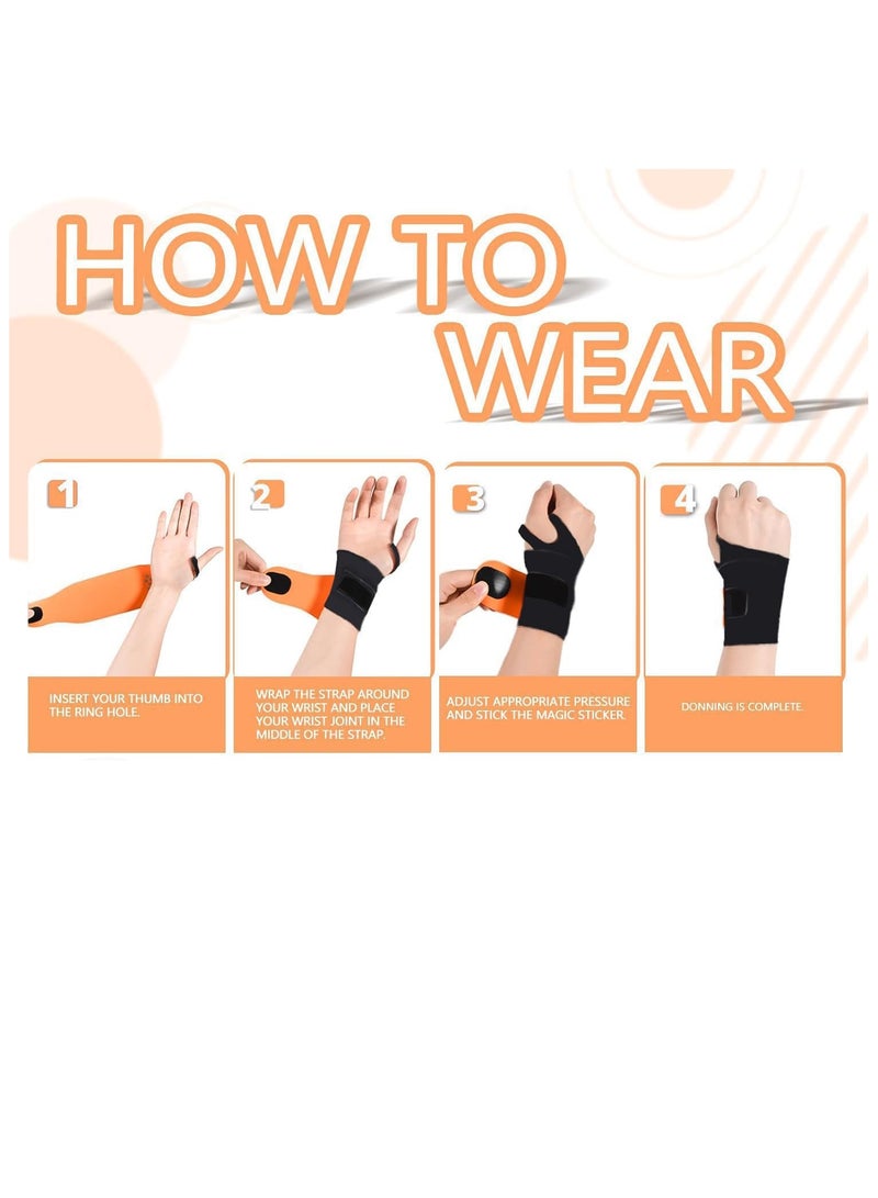دان كولين اثنين من حماية المعصم الرفيعة للغاية، تدليك العناية المعصم المرنة مع التهاب المفاصل والتهاب الكرياتين، ودعم سوار المعصم، وتخفيف الألم، والضغط، ودعم عشاق اللياقة البدنية - Image 2