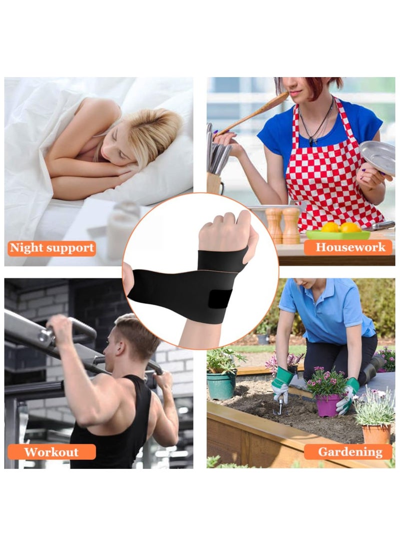 دان كولين اثنين من حماية المعصم الرفيعة للغاية، تدليك العناية المعصم المرنة مع التهاب المفاصل والتهاب الكرياتين، ودعم سوار المعصم، وتخفيف الألم، والضغط، ودعم عشاق اللياقة البدنية - Image 4