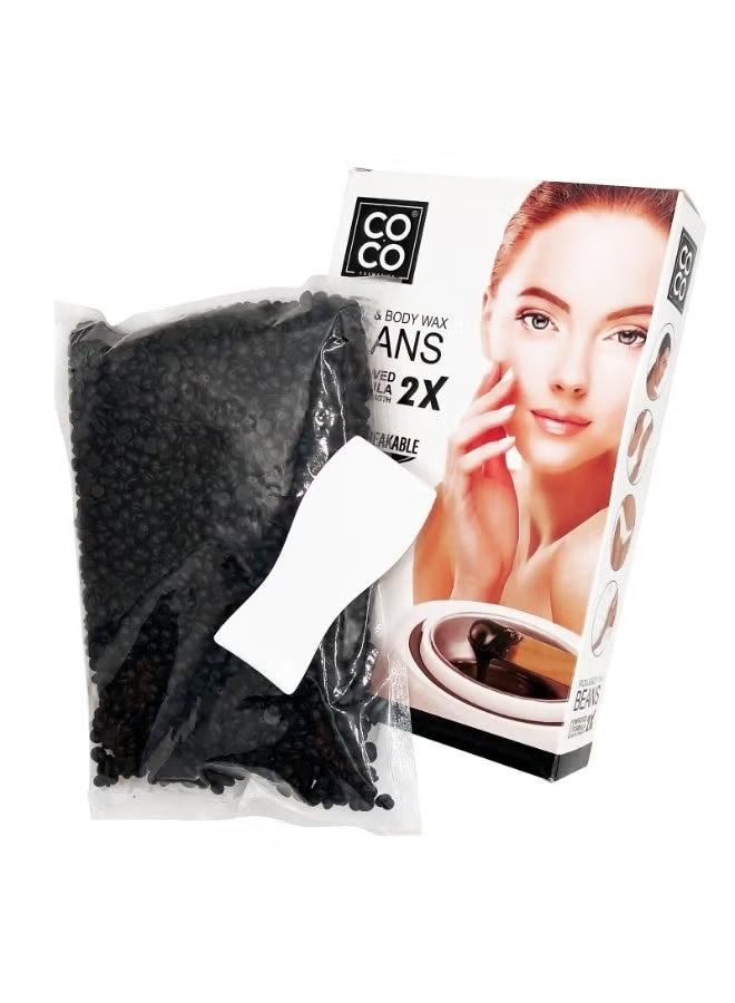 كوكو – حبوب شمع لإزالة الشعر للوجه والجسم بطين البحر الميت – 500 جم - Image 3