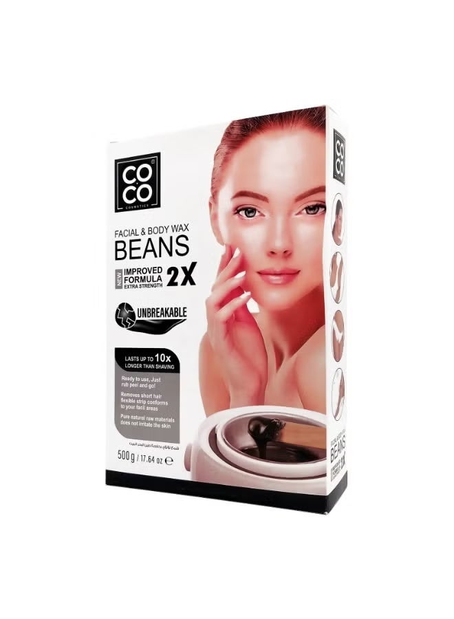 كوكو – حبوب شمع لإزالة الشعر للوجه والجسم بطين البحر الميت – 500 جم - Image 1