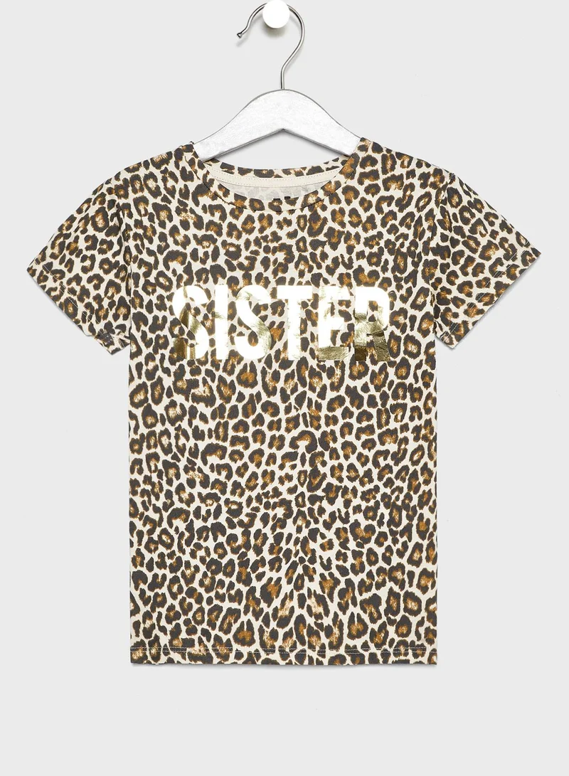 Cotton On Little Leopard Print T-Shirt