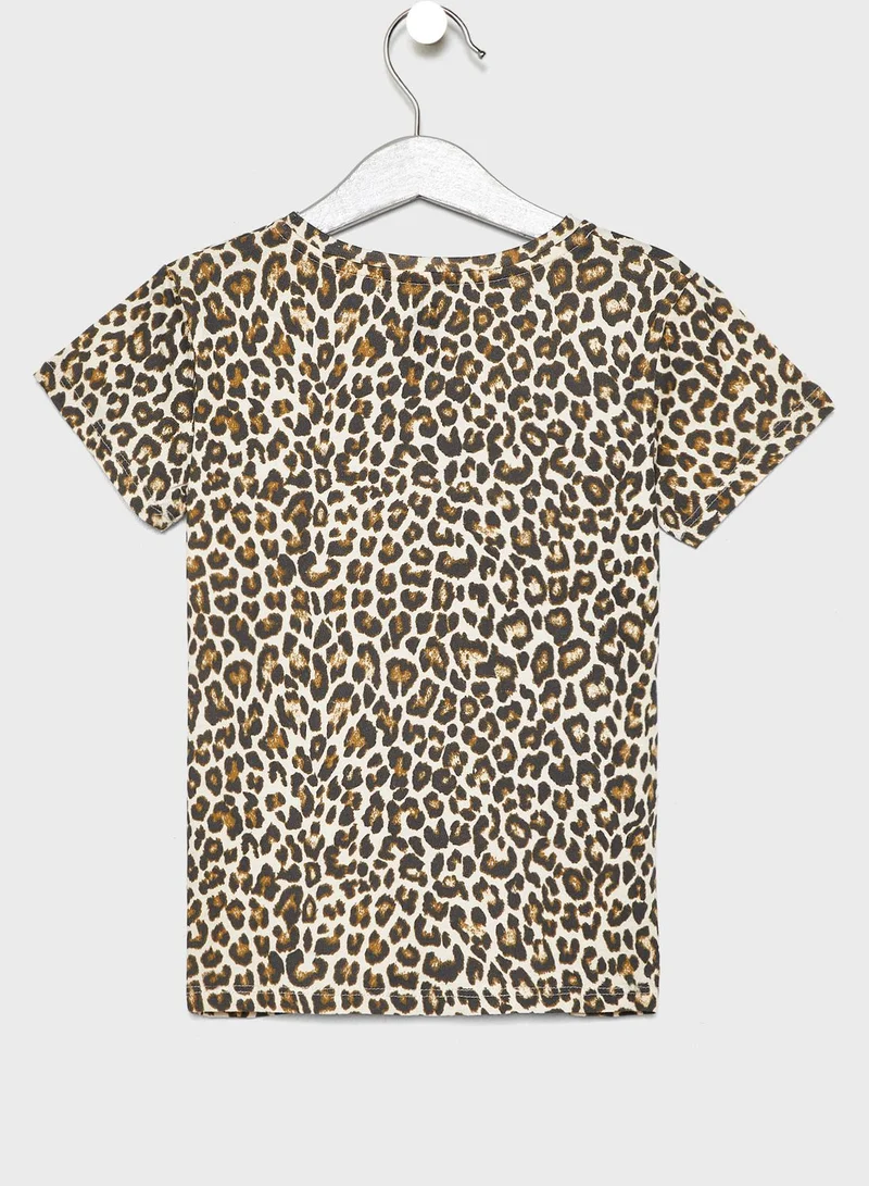 Cotton On Little Leopard Print T-Shirt