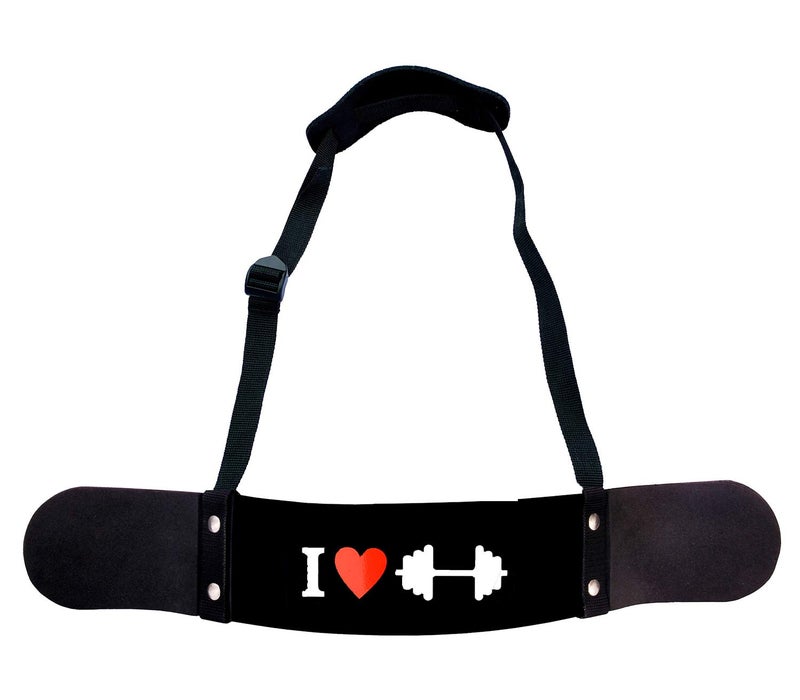 Aprodo New Arm Blaster, Biceps Muscle Workout, Heavy Duty Thick Gauge, Padded, for Men & Women (I Love DUMBLE) - Image 1