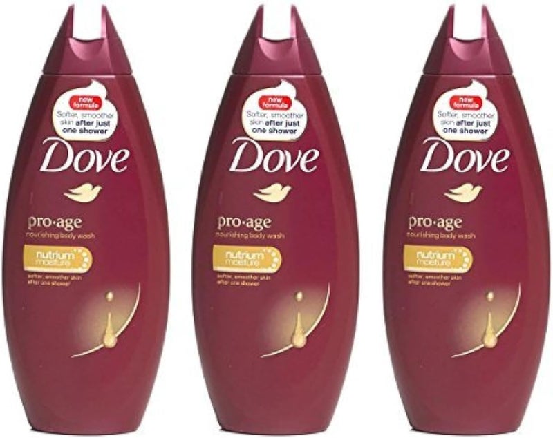 Dove Proage Body Wash 250ml 3 Pack
