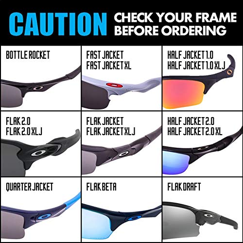 LenzFlip Polarized Replacement Lenses Compatible with Oakley Flak Jacket Sunglasses - Crafted in USA - Grey Polarize - Image 5