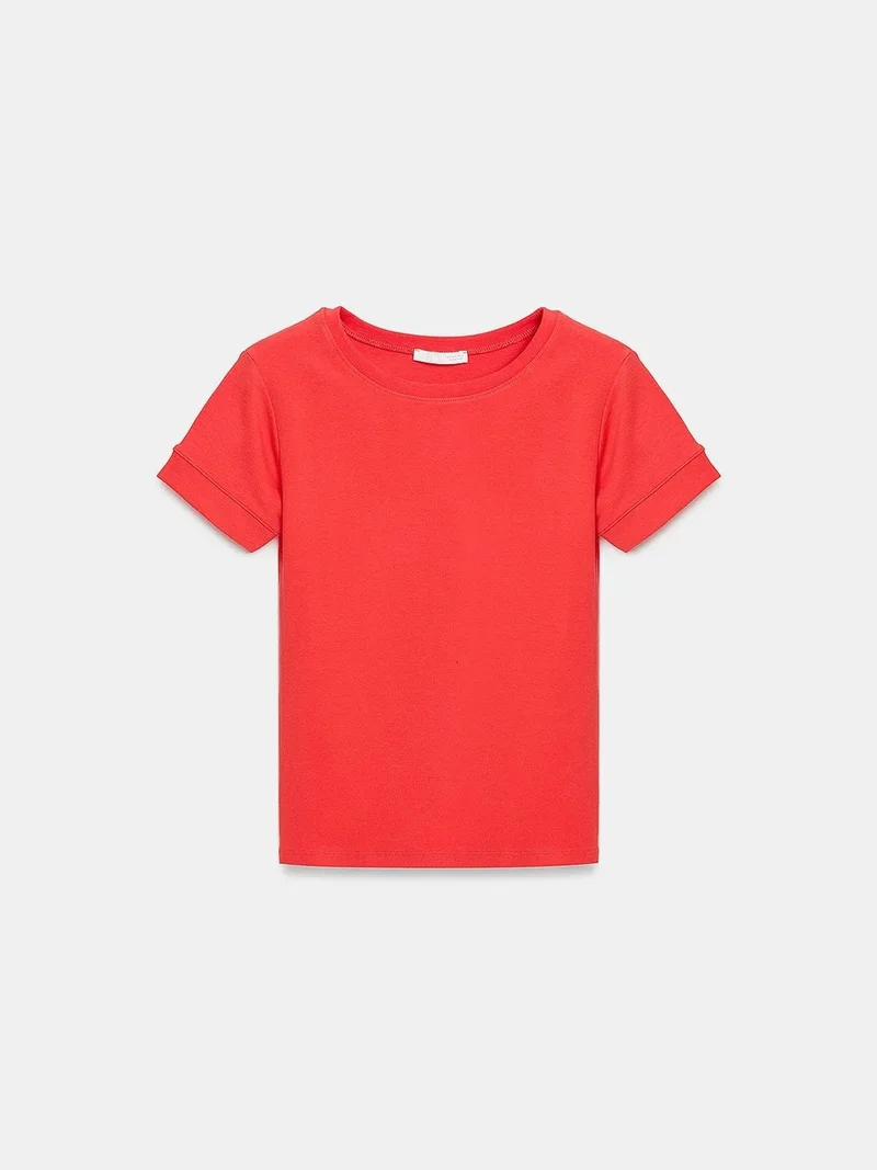 ديلفين DILVIN Women's Slim Fit Crew Neck T-Shirt