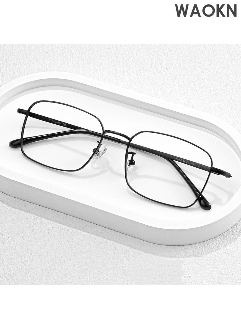 WAOKN Blue Light Blocking Glasses Blue Light Filter Computer Reading Gaming TV Phones Browline Eyeglasses Fashion Anti Glare/UV 400/Eye Strain Eyestrain Headache Eyewear for Men - Image 4