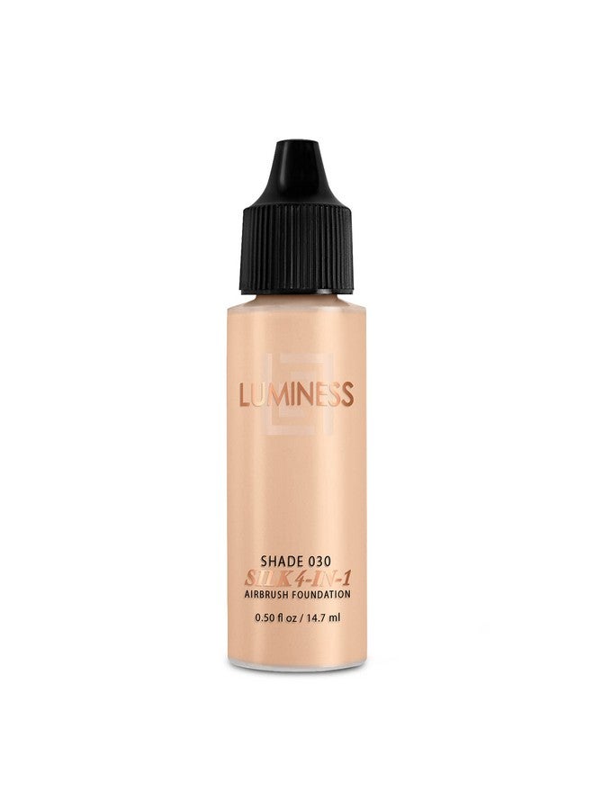 Luminess Air Silk 4-In-1 Airbrush Foundation- Foundation, Shade 030 (.5 Fl Oz) - Sheer to Medium Coverage - Anti-Aging Formula Hydrates and Moisturizes - Professional Makeup Kit for Cordless Air Brush - Image 1