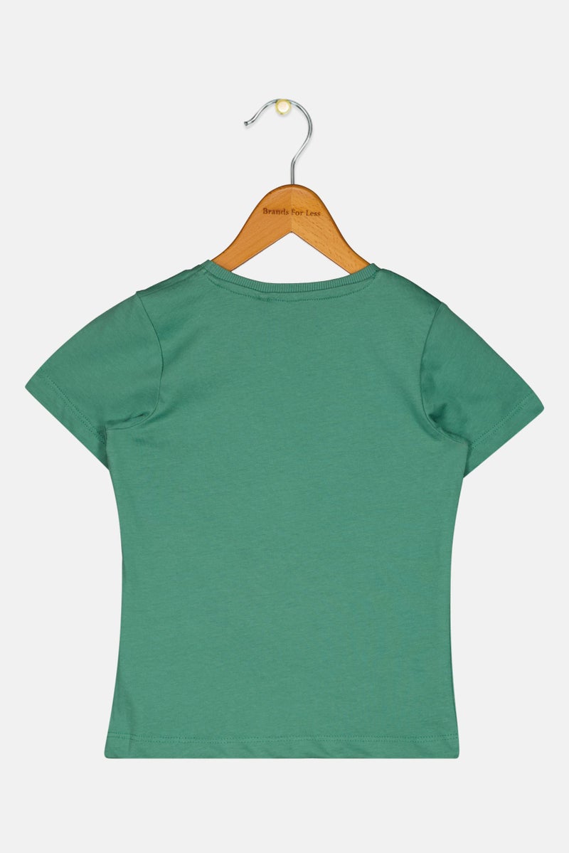 NAME IT Toddlers Boy Graphic Print Short Sleeves Top, Green - Image 2