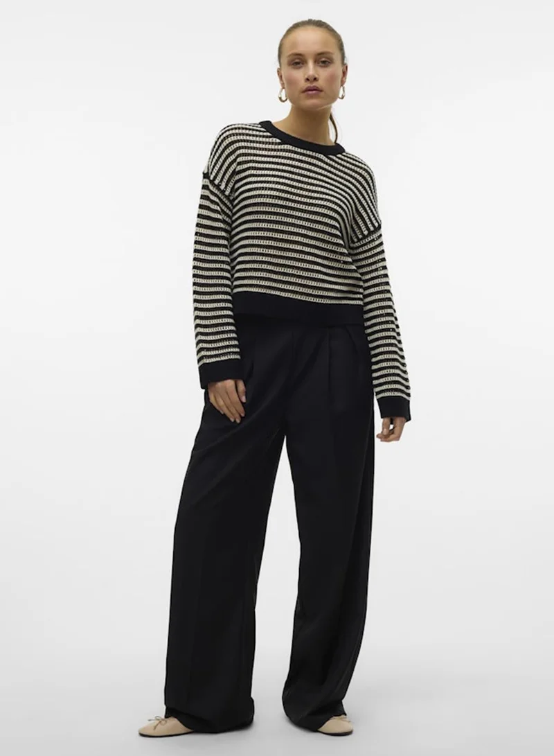 فيرو مودا High Waist Wide Leg Trousers