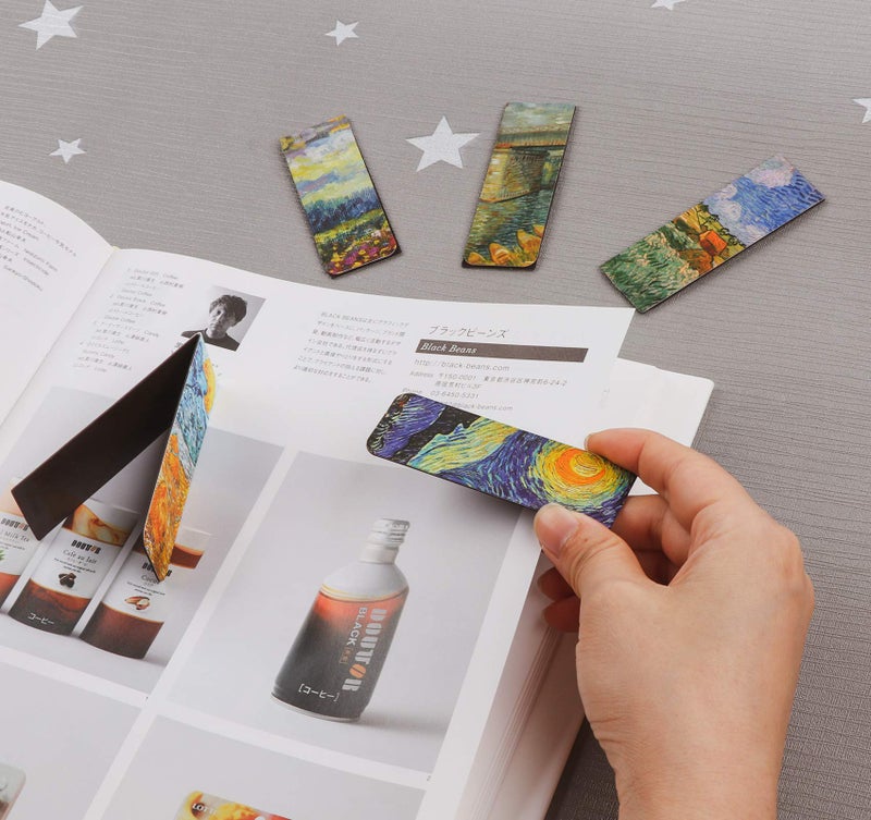 ABSOFINE Magnetic Bookmarks 14Pcs Book Mark 3.1â€™â€˜ Page Magnetic Markers with Magnet Book Markers Page Clip for Students Teachers School Home Office Reading Supplies - Image 5