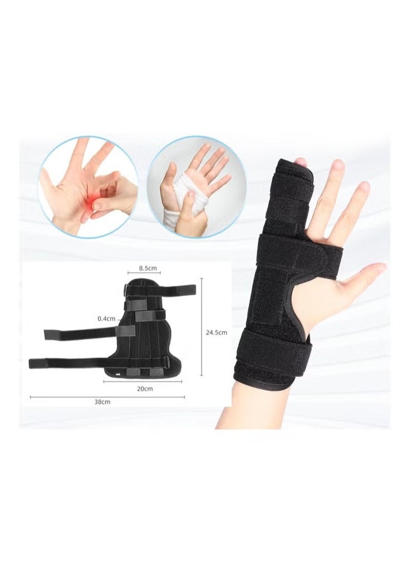 Finger Splint Brace Adjustable Finger Brace for Straightening Arthritis Sprains Pain Relief Metacarpal Splint for 4th or 5th Finger