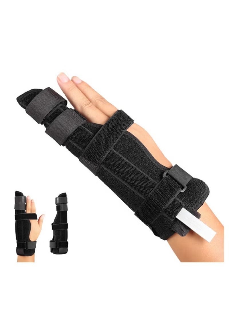 Finger Splint Brace Adjustable Finger Brace for Straightening Arthritis Sprains Pain Relief Metacarpal Splint for 4th or 5th Finger