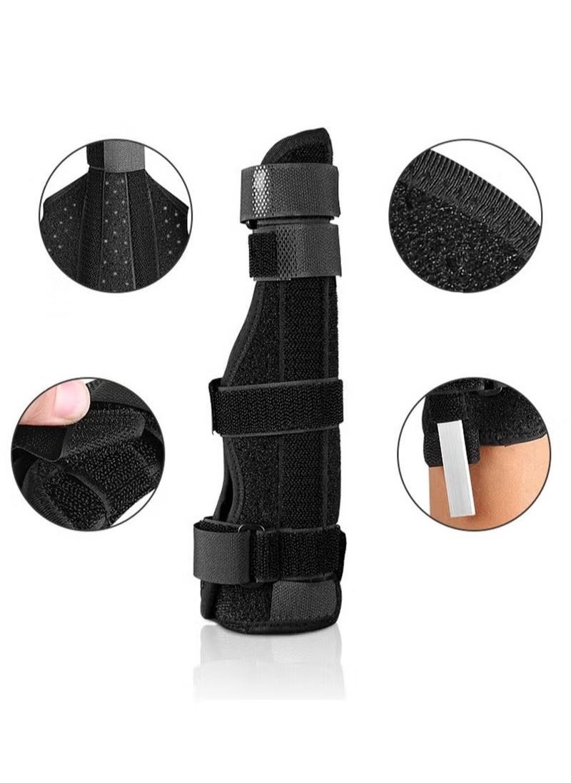Finger Splint Brace Adjustable Finger Brace for Straightening Arthritis Sprains Pain Relief Metacarpal Splint for 4th or 5th Finger
