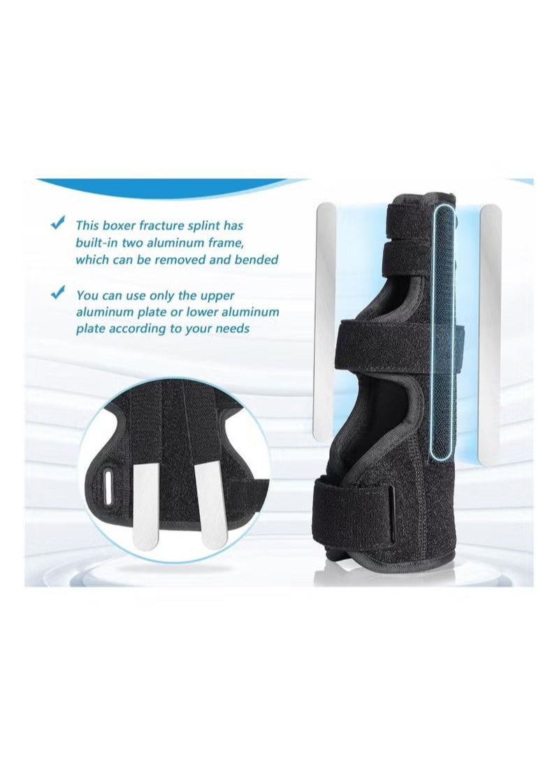 Finger Splint Brace Adjustable Finger Brace for Straightening Arthritis Sprains Pain Relief Metacarpal Splint for 4th or 5th Finger