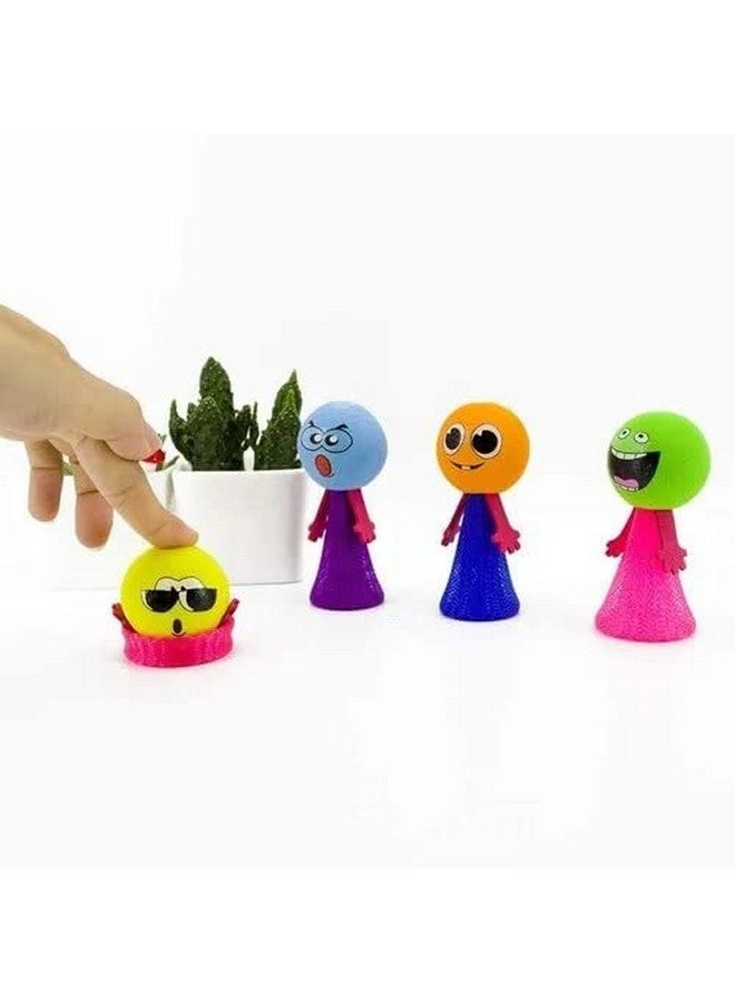 رويالز لعبة القفز بالرموز التعبيرية المبتسمة من رويالز (عبوة من 30 قطعة) | جنية قافزة | لعبة جنية قافزة للأطفال | هدايا حفلات أعياد الميلاد وهدايا الإرجاع للأطفال | - Image 2