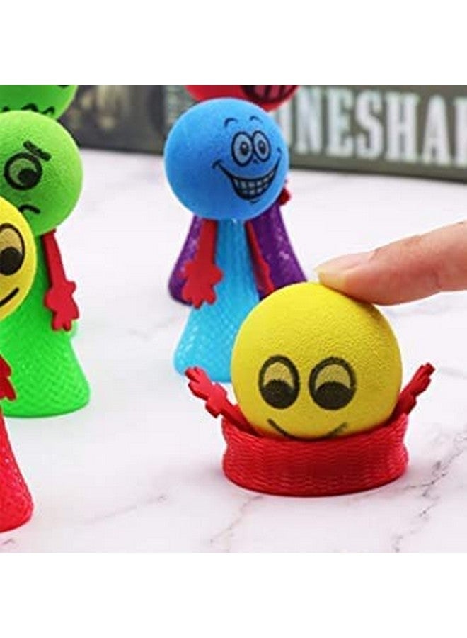 رويالز لعبة القفز بالرموز التعبيرية المبتسمة من رويالز (عبوة من 30 قطعة) | جنية قافزة | لعبة جنية قافزة للأطفال | هدايا حفلات أعياد الميلاد وهدايا الإرجاع للأطفال | - Image 3