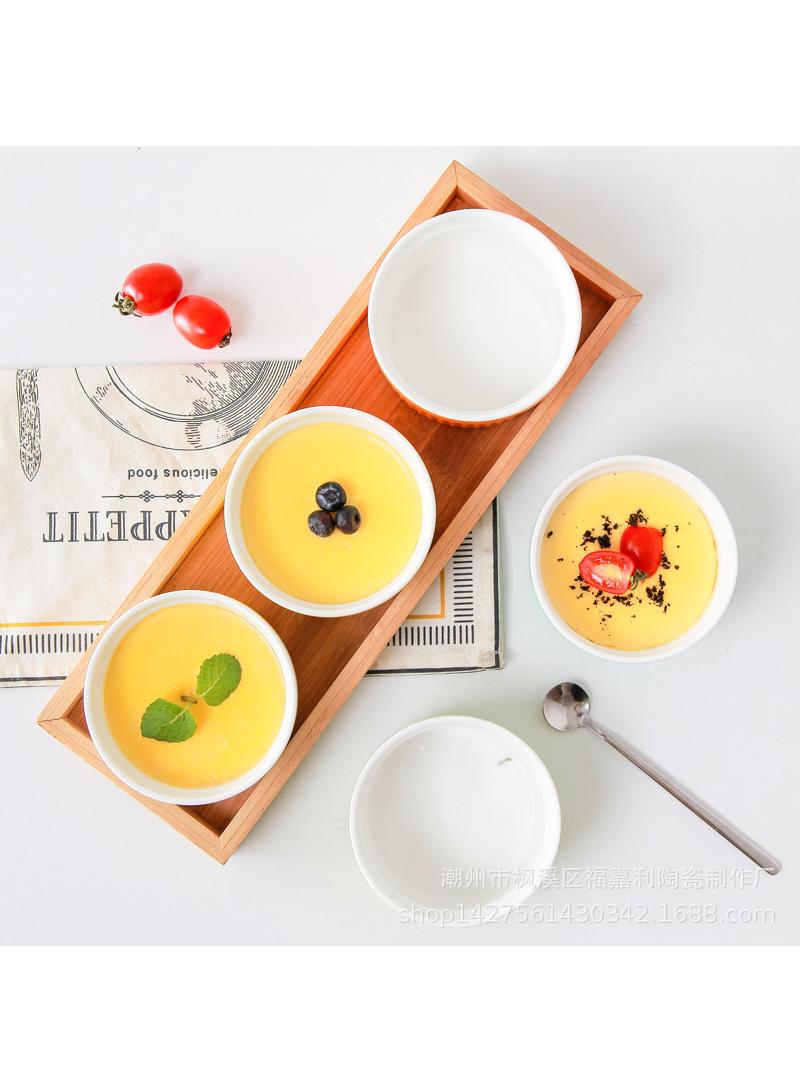 Ramekins For Creme Brulee, Porcelain Ramekins Oven Safe, Classic Style Ramekins For Baking, Souffle Ramekins Bowls, Set Of 6 - Image 5