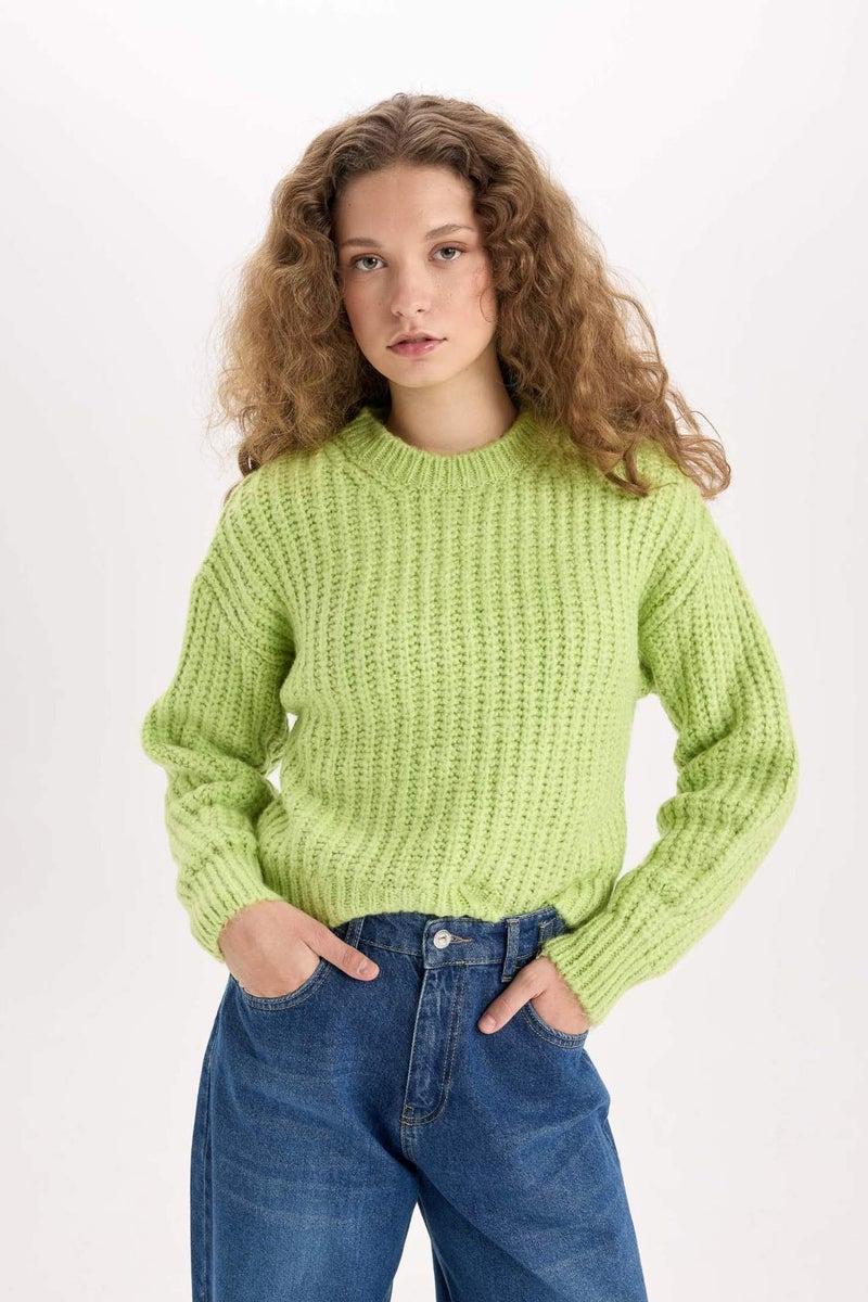 DeFacto Oversize Fit Crew Neck Knitwear Pullover - Image 3