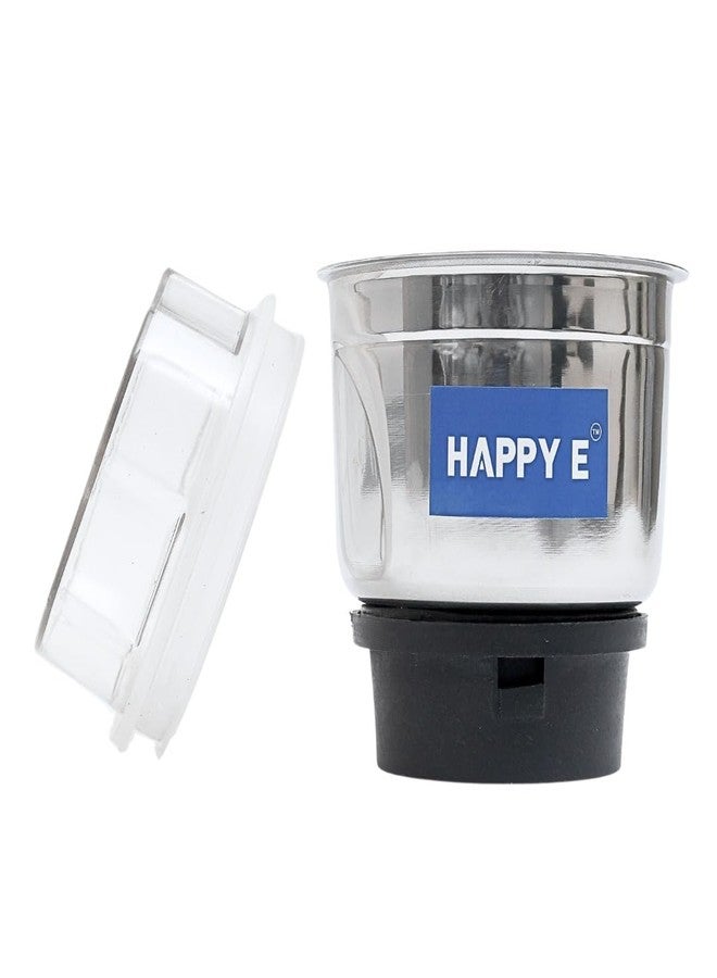 HAPPY E Heavy Quality Mixer Grinder Chutney Jar (400 ml) Suitable for All mixer Grinder – Prestige, Activa, Sumeet, Orient, Crompton, Lifelong, Jaipan, Longway, Ganga, Bajaj, Preethi | SS - Image 1