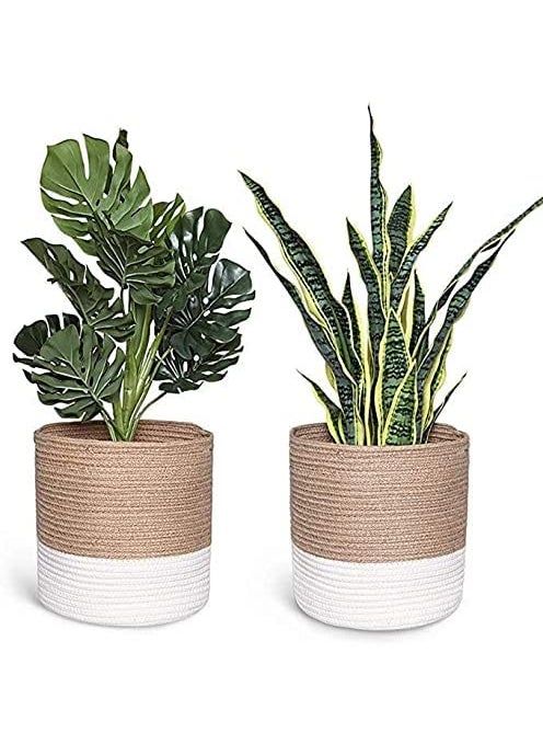 GRATIFY GRATIFY HOME Natural Hand Crafted Jute Basket For Storage jute baskets for organizing Plant pot Baskets 35X35 CM  - Image 3