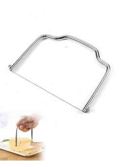 Cheese Slicer Ham Slicer with Wire, Anti Corrosion Stainless Steel Butter Slicer Grater, Multifunction U Type for Bread Cheese Tofuhandmade Soaps (Silver)