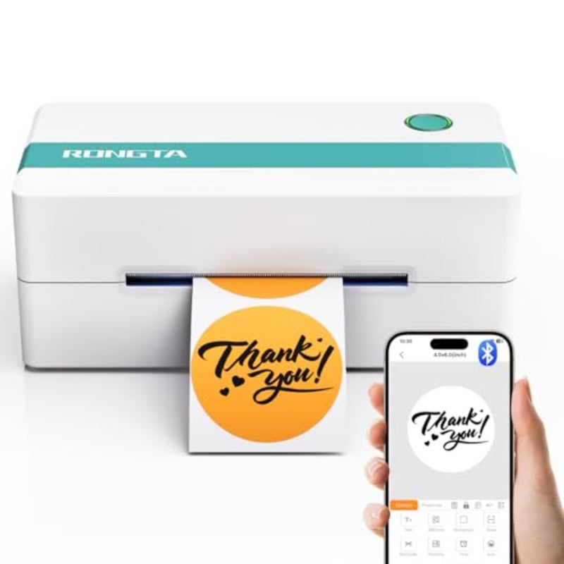 Thermal Shipping Label Printer, Bluetooth Wireless 4x6 Sticker Label Maker for Package, Compatible with Windows, Mac, Android and iPhone, Used for Small Business - Image 1
