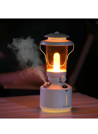 مرطب هواء مع مصباح، ناشر للعطور وضوء ليلي 2 في 1 فانوس عتيق قابل لإعادة الشحن عبر USB قابل للتعتيم مرطب هواء بالموجات فوق الصوتية مصباح الجاد الأبيض - pzsku/Z4AC8ED9D8456C2EE1D8EZ/45/_/1711790808/3db66b92-fdce-4d15-ab40-52f5e8310357