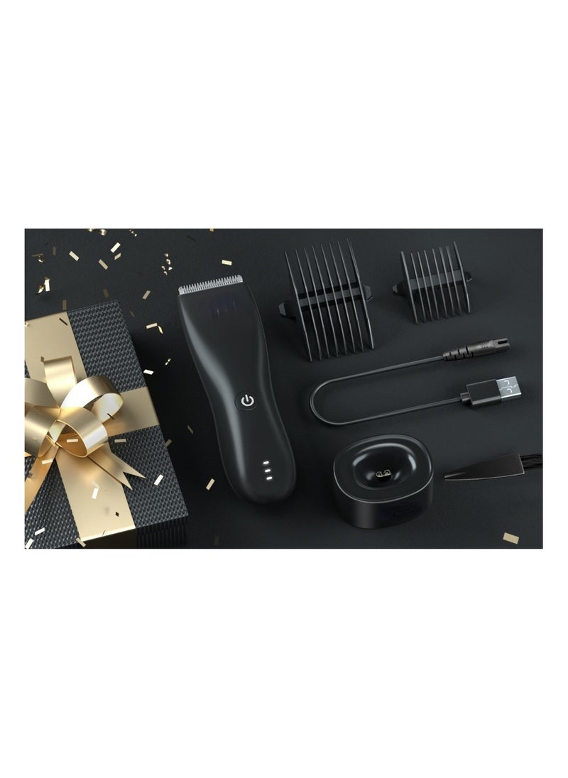 Generic - 200W Groin Trimmer for Men – Waterproof Electric Ball Trimmer, Skin-Safe Ceramic Blade, Rechargeable Body Hair Groomer for Pubic, Chest, Back & Beard - Image 1