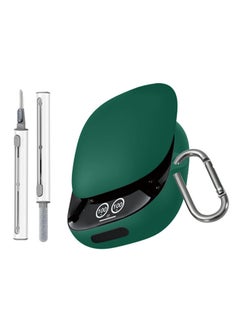 SJet for Liberty 4 Pro Case Cover with Cleaner Kit, Soft Silicone Protective Case for Anker Soundcore Liberty 4 Pro Case for Women Men, Liberty 4 Pro Case Accessories with Keychain (Green)  - Image 1