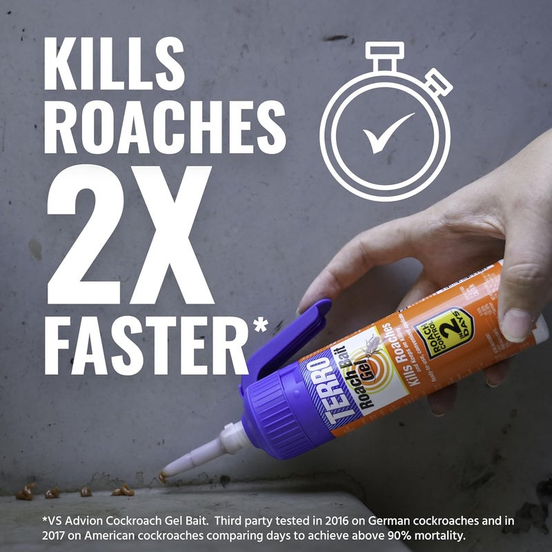 Terro طعم قاتل الصراصير الداخلي الجاهز للاستخدام T502 - يقتل الصراصير الألمانية والأمريكية والشرقية، 3 أونصات - Image 2