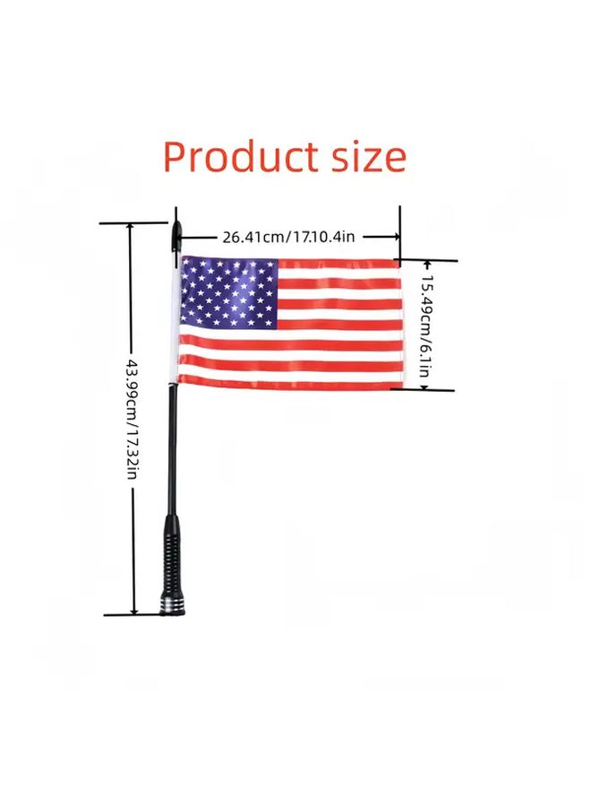 Aluminum Alloy Flag Mount For Ford Bronco 2021-2025 360 Rotation Black - Image 2
