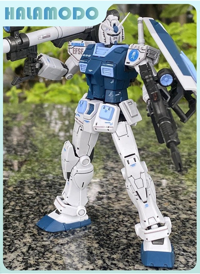 Gundam 012 - 3 - Base Color Scheme GTO Original Gundam Model Kit with One Cannon and One Shield, Comes with Water Transfers, A Handsome Desktop Decoration and a Favorite Assembly Toy for Boys and Girls