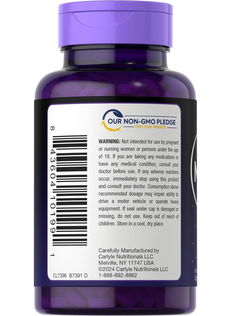 Carlyle Cartel Melatonin 12mg Fast Dissolve 300 Tablets | Gluten Free | Natural Berry Flavor | Vegan, Non-GMO & Gluten Free - Image 3