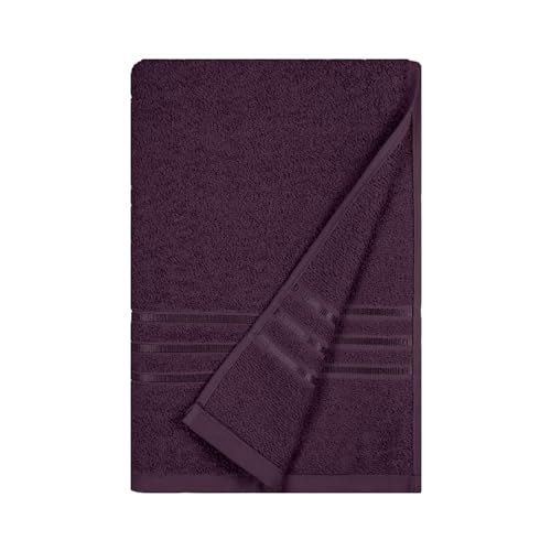 MYTRIDENT Bath Towel | Comfort Living | Quick Drying | Travel Friendly | for Men/Women | 1 Piece Large Size | 100% Cotton 400 GSM | 70cms x 140cms - Black Currant - Image 2