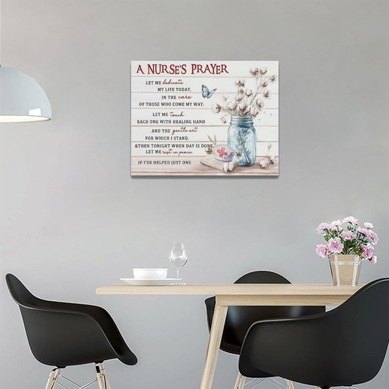 Fuzawet Nurse's Prayer Canvas Wall Art - Image 3
