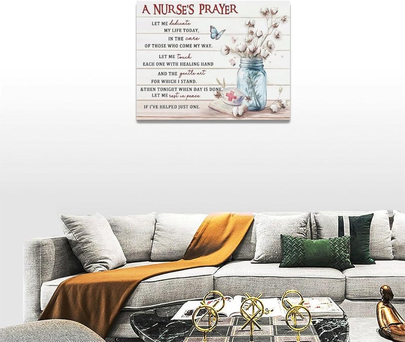 Fuzawet Nurse's Prayer Canvas Wall Art - Image 4