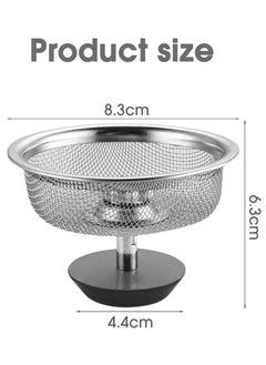 Sink Strainer Stainless Steel, 2pcs Mesh Sink Drain Strainer with 8.3cm Diameter for Kitchen and Bathroom - pzsku/Z4AC9446C9DD1E1CD97C7Z/45/_/1717765586/05851721-e058-443b-a216-7188155c05d2