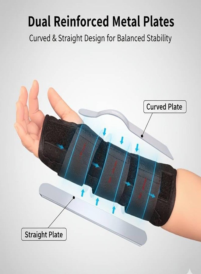 Xfinity Fitness Wrist Support Brace with Dual Aluminum Splint & Adjustable Compression Stabilizer for Carpal Tunnel, Tendonitis, Arthritis, Sprain Recovery, Gym & Daily Use (Right Hand) - Image 4