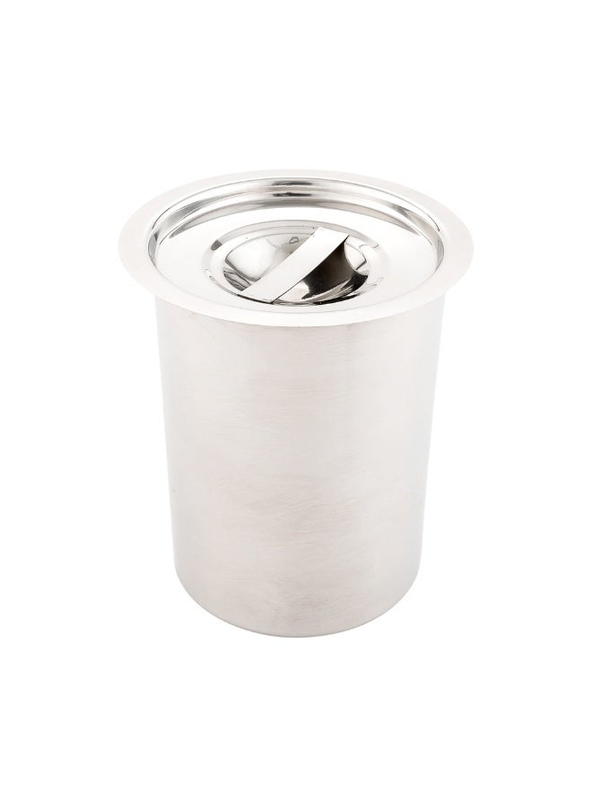 Restaurantware LID ONLY: Met Lux Lid For 2 Quart Bain Marie, 1 Stainless Steel Lid For Bain Marie Pot - Built-In Handle, Pot Sold Separately  - Image 2