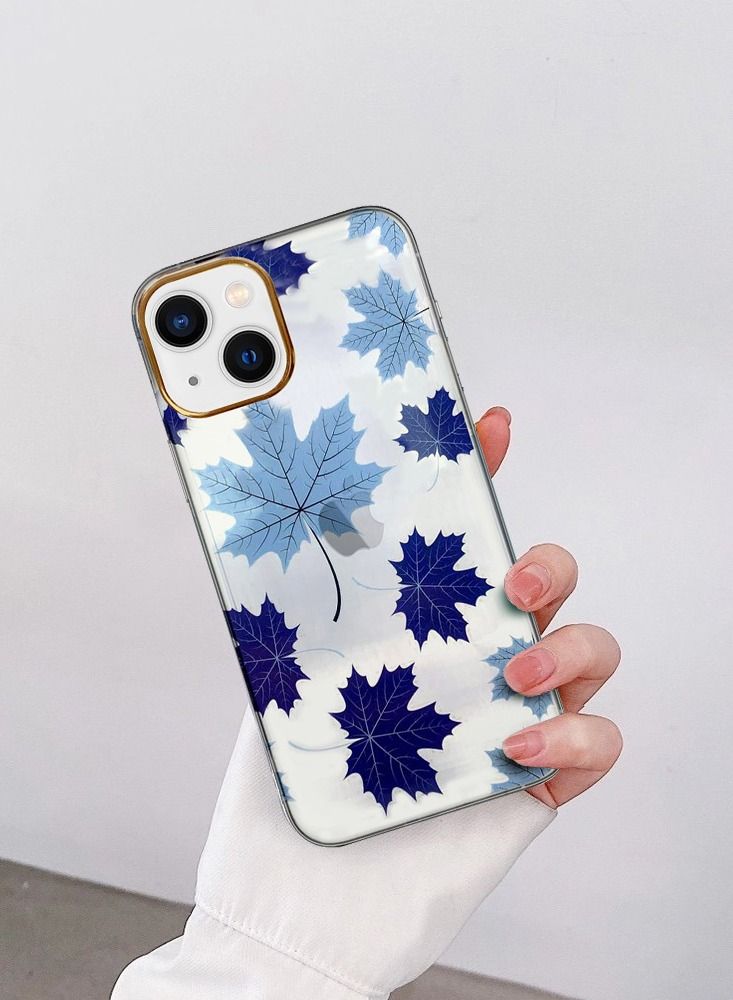 JOWAY iPhone 13 Floral Clear Case Ultra Slim Shockproof Flower Print Transparent Cover Design 4 - Image 4