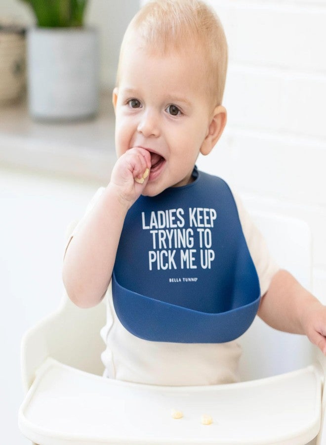 Bella Tunno Baby Bib for Eating, Waterproof Silicone Bib with Large Food Catcher, Adjustable Fit for Babies 4-12 months & Toddlers 1-3 Years, Boys & Girls, Pick Me Up - Image 2