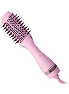FoxyBae FoxyBae All-in-One Hair Styling Tool - Ceramic Oval Barrel Dryer Brush with Curling & Volumizing Functions (60mm) [Party Pink] 