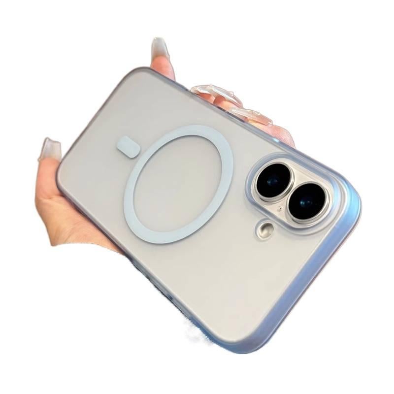 غطاء MagSafe بPC لـ iPhone 12 Pro Max مع مغناطيس قوي وملمس غير لامع مع مقاوم للصدمات مع مقاوم للخدش مع حماية من السقوط باللون أزرق مغناطيسي - Veloris - Image 4