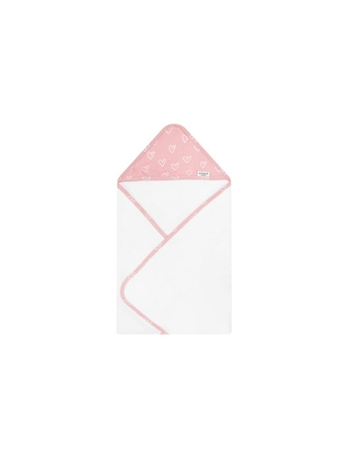 infancie - Bamboo Hooded Baby Towel – 75 cm x 75 cm, Suitable for Newborn to 4 Years, Pink - Image 1