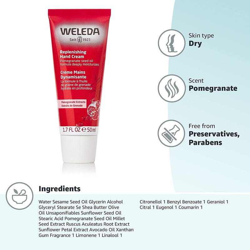 Weleda Regenerating Pomegranate Hand Cream, 1.7 Ounce - Image 2